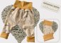 Preview: DIY Nähpaket Stoff Zuschnitte Pumphose Jersey Savannenkids, Bündchen braun Nähset